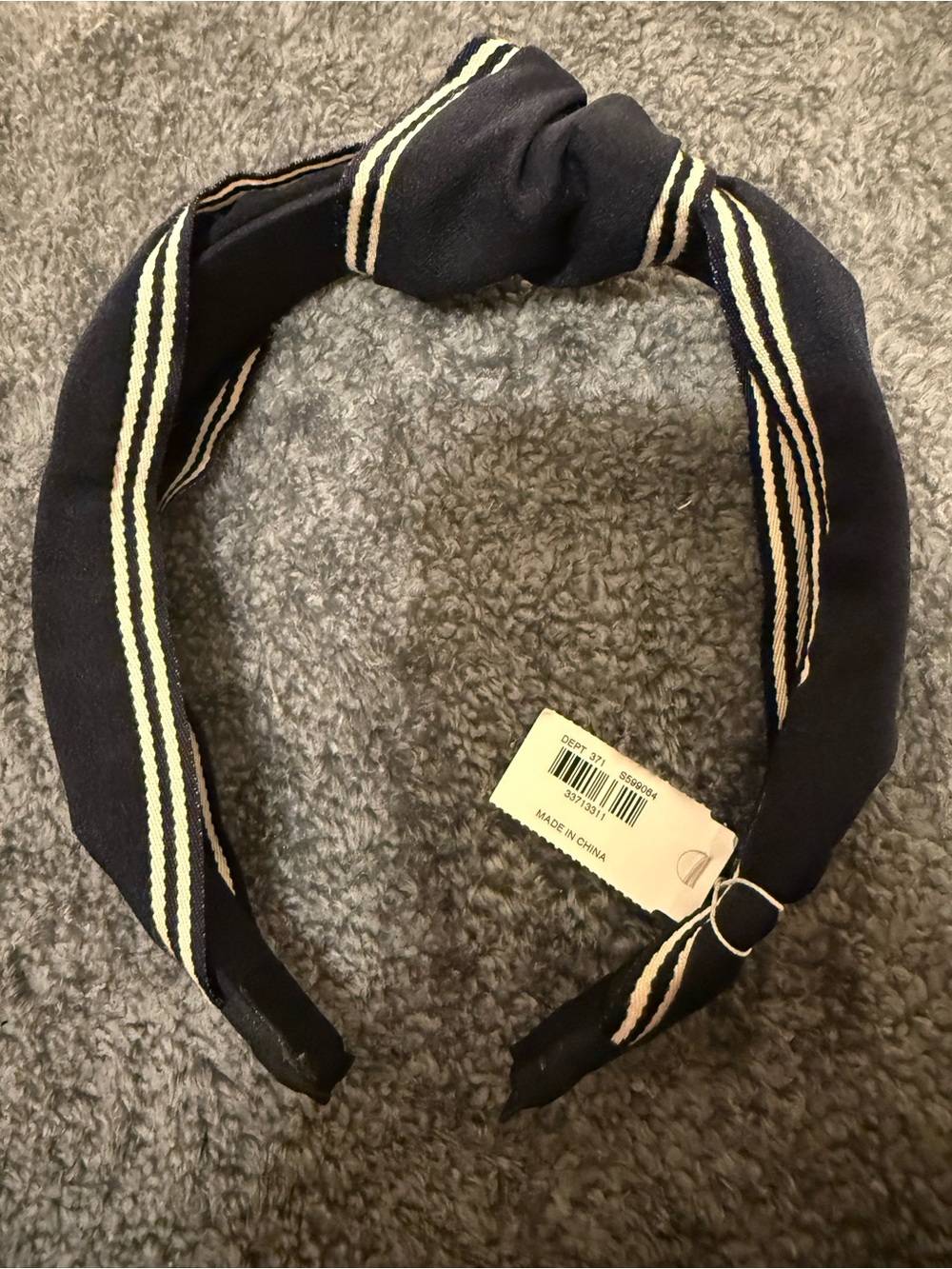 Loft Navy Knot Headband New